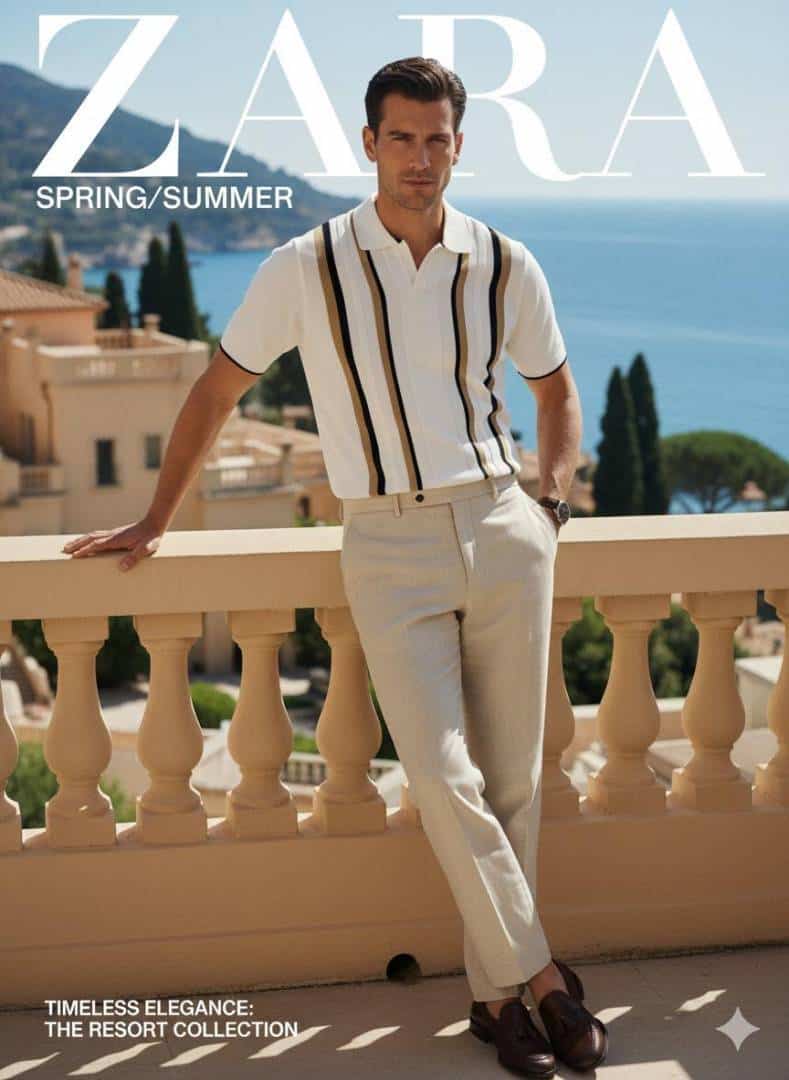 ZAR_A KNITTED POLO T SHIRTS IN PREMIUM WHITE COLOUR