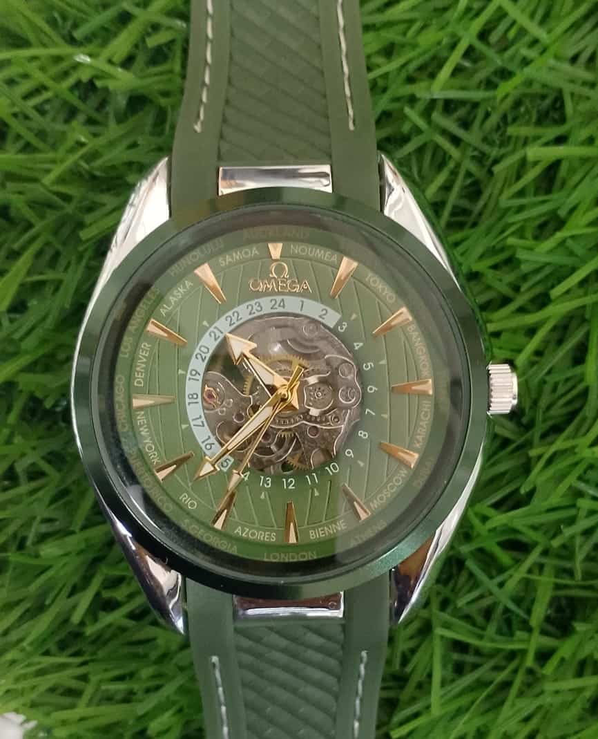 OMEGA LEATHER BELT AUTO