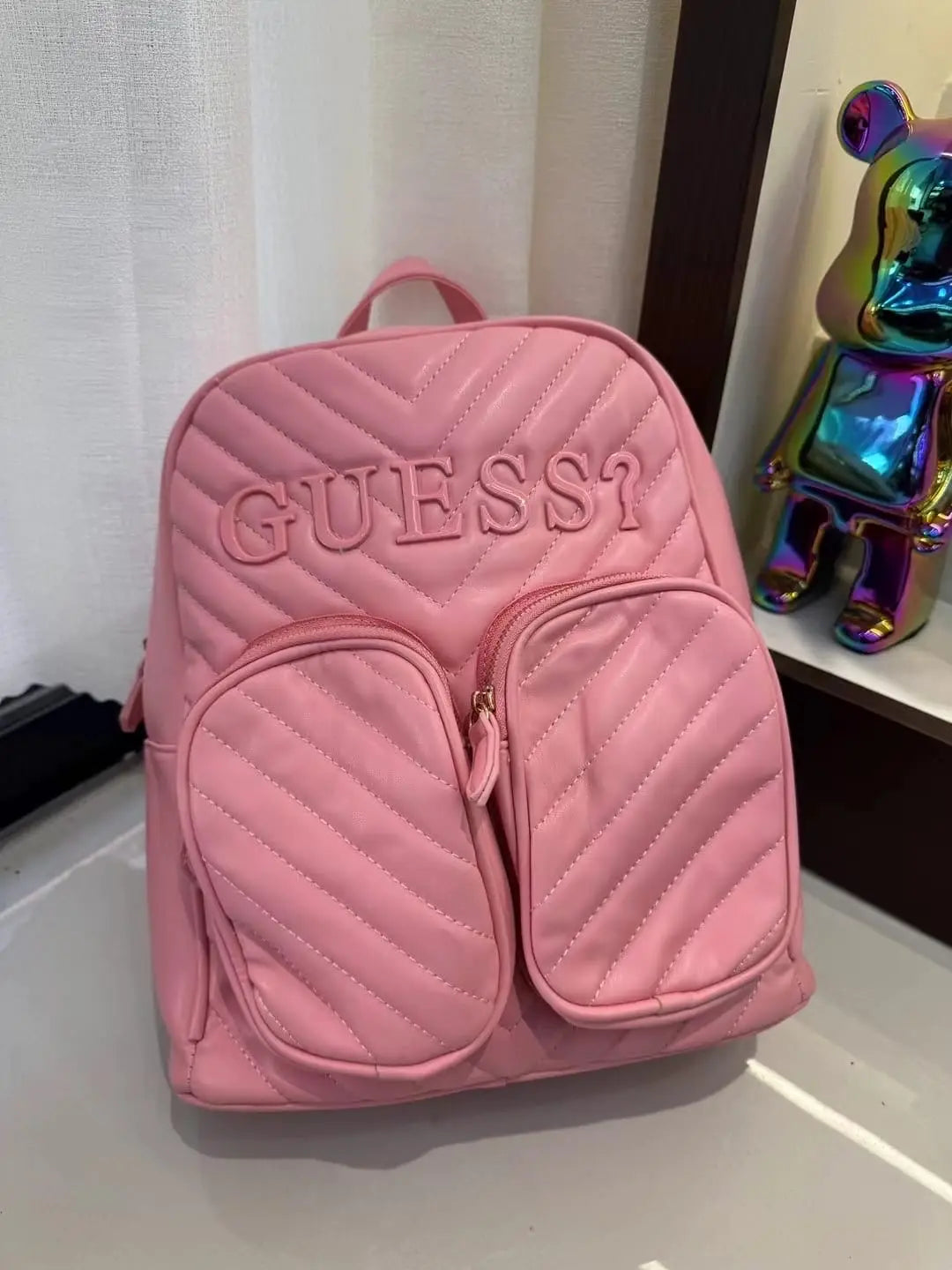GUESS CASSIE QUILTED PREMIUM QUALITY IMPORTED BACKPACK