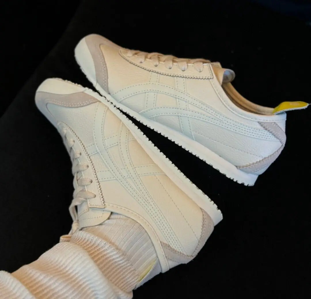 Onitsuka Tiger Mexico 66 Beige Light Yellow Sage 7A Premium Sneakers (D-2069)