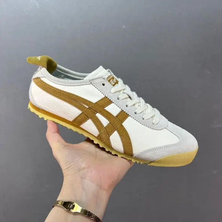 Onitsuk_a Tiger Mexico 66 VIN White Brown Mens 7A Premium First Copy D-1833
