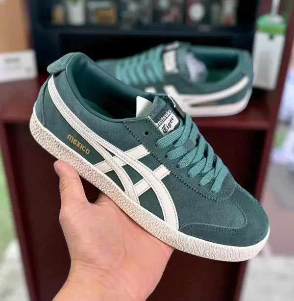 Onitsuk_a Tiger Mexico Delegation - Pine GreenCream Retro 1968 Heritage (D-1995)