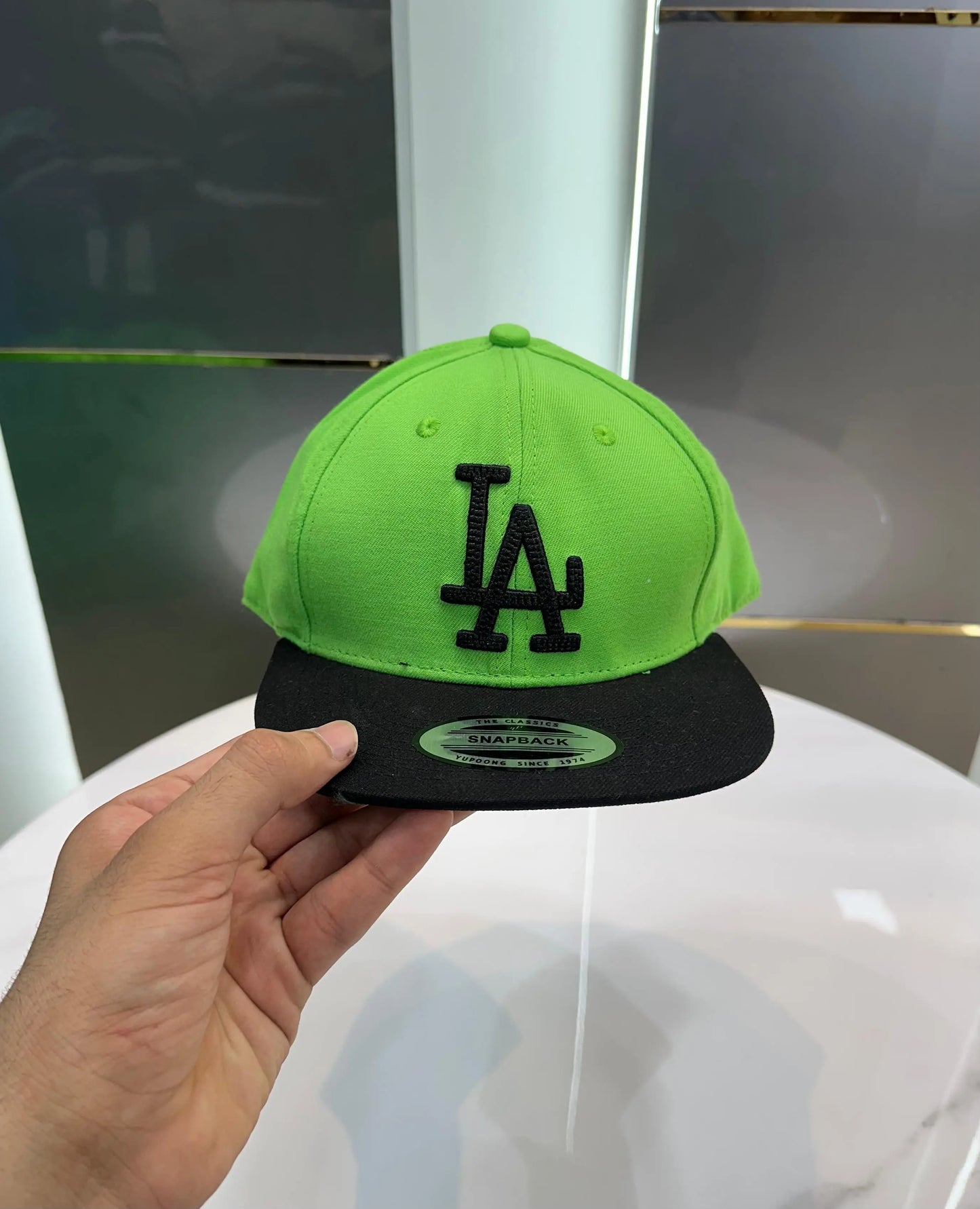 LA Green Black 001 Premium Imported Cap