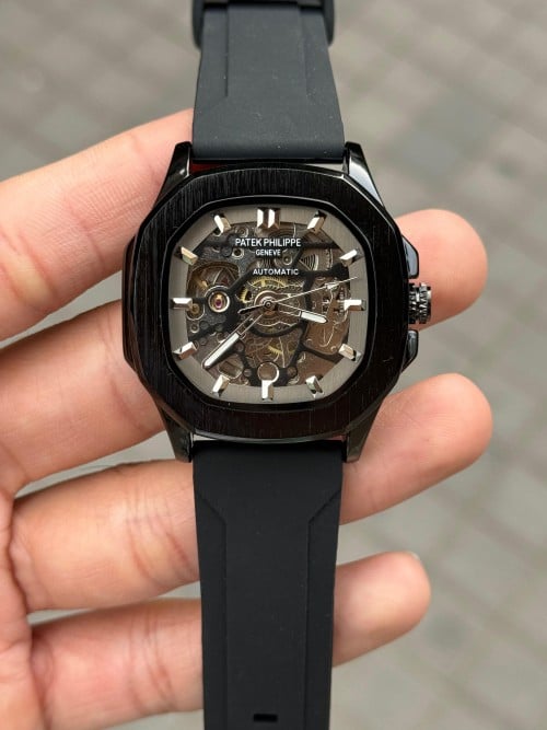 Patek Phillep e Skeleton Automatic Silicone