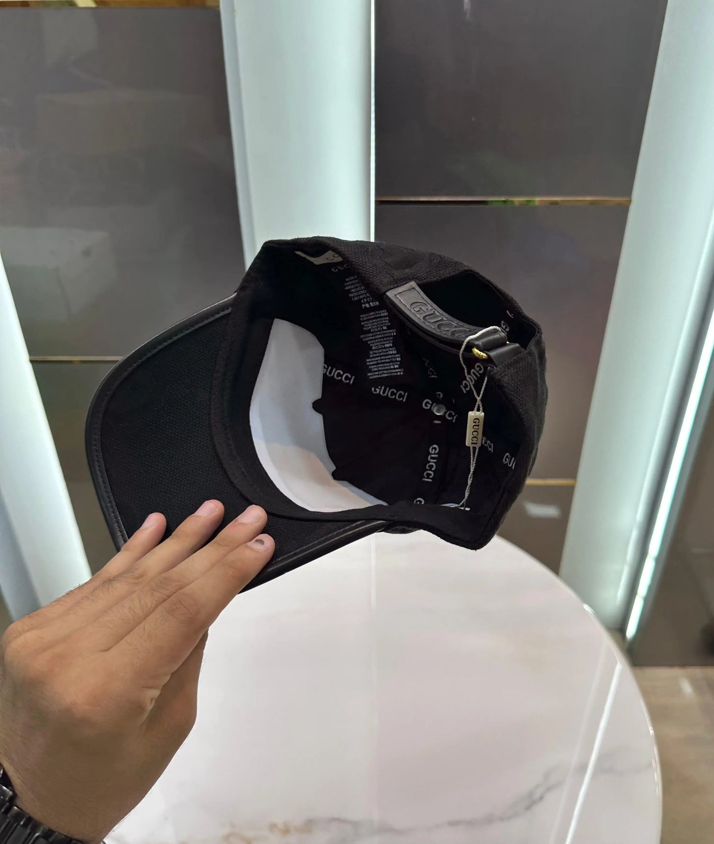 Gucc i Black Monogram 003 Premium Imported Cap