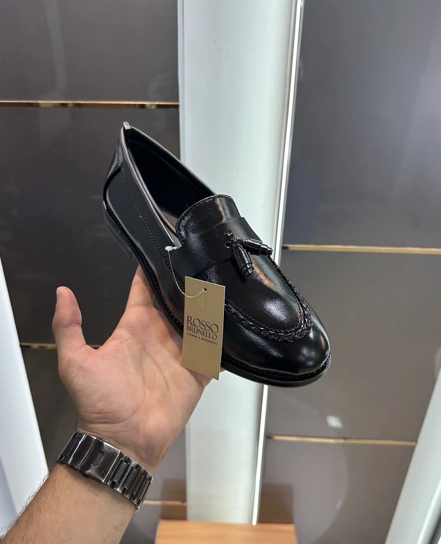 Rosso_Brunello Black Premium Formal Loafer
