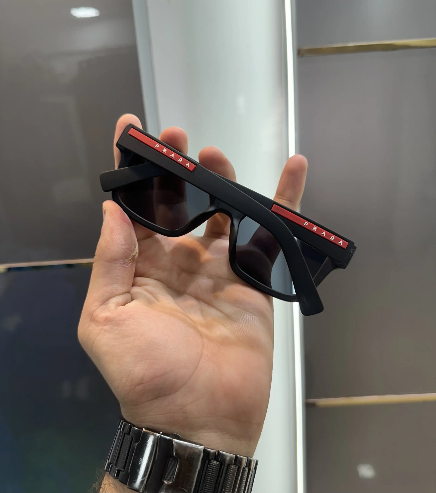 Prada All Black Glossy Premium Shades 8720