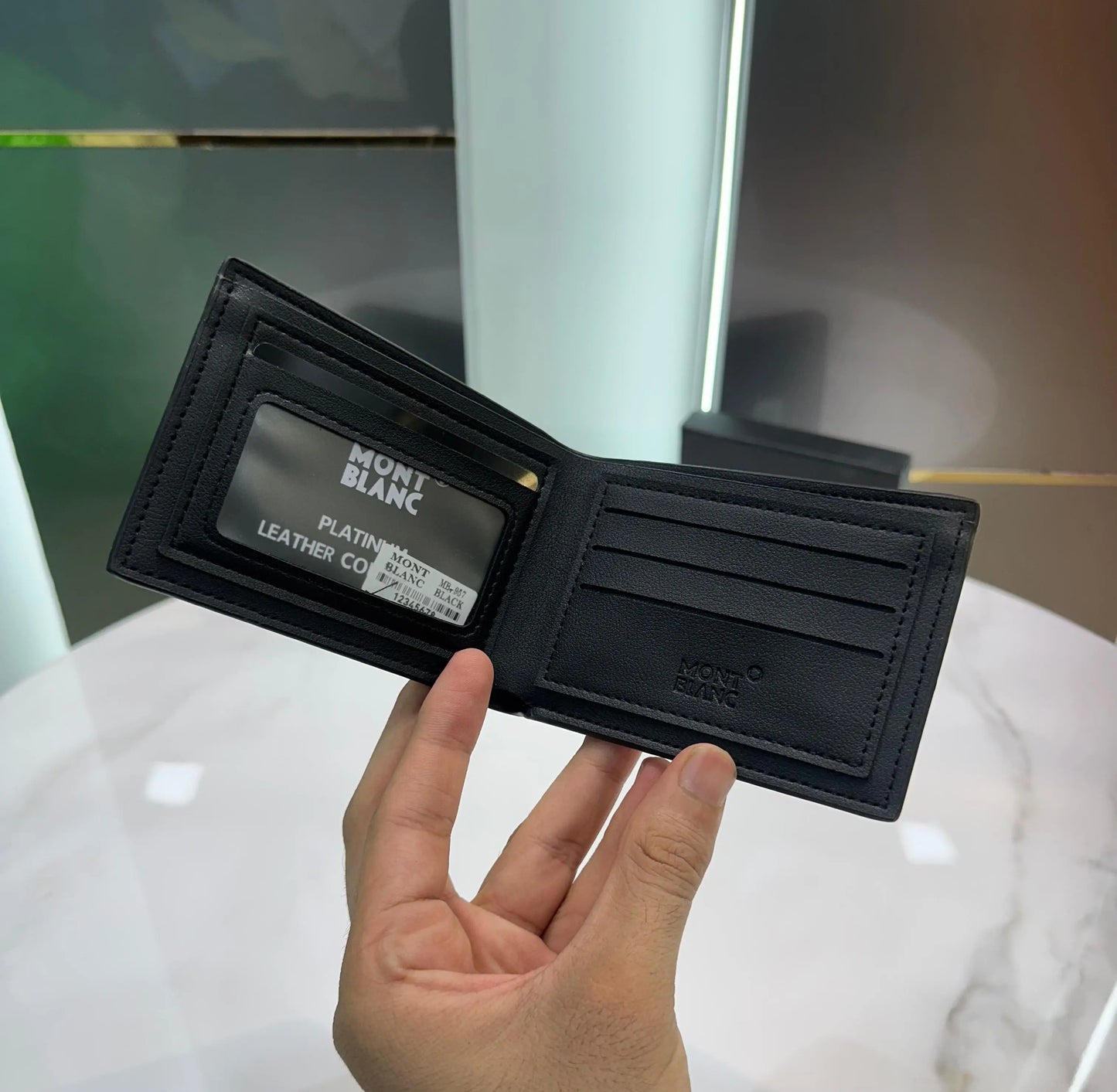 Mont Blan c Black 002 Premium Wallet