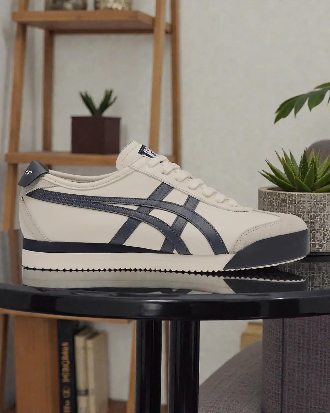 Onitsuka Tiger Mexico 66 PF Birch Indigo Navy 7A Premium Mens Sneakers D-2081