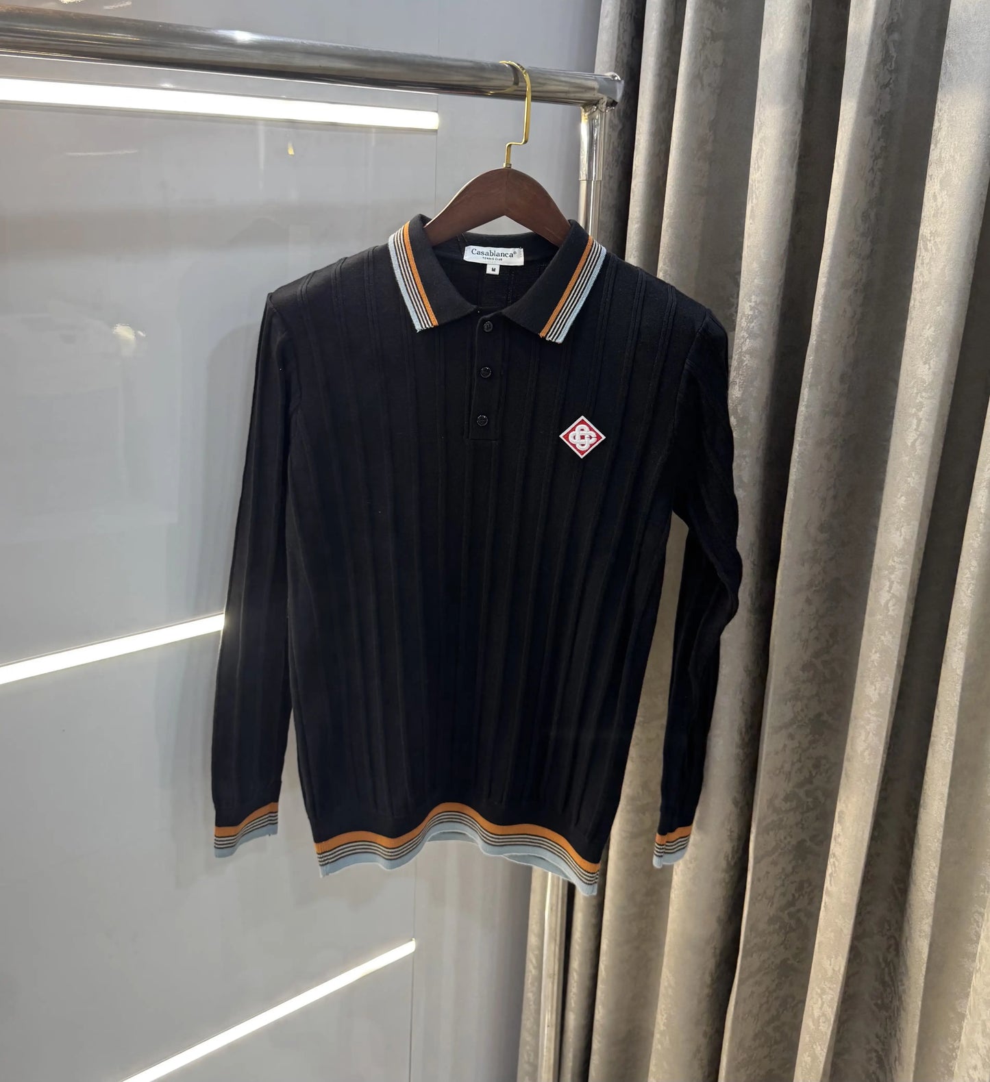 Casablanca Black Logo Work Imported T-Shirt
