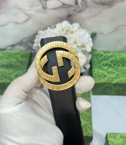 GUCc! PREMIUM QUALITY IMPORTED REVERSIBLE BELT WITH OG BO·..x. GG-615
