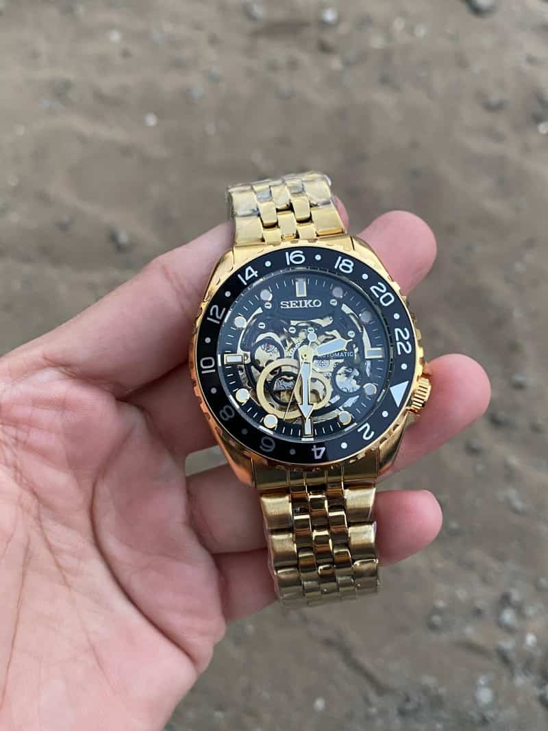 Seiko Automatic gold black