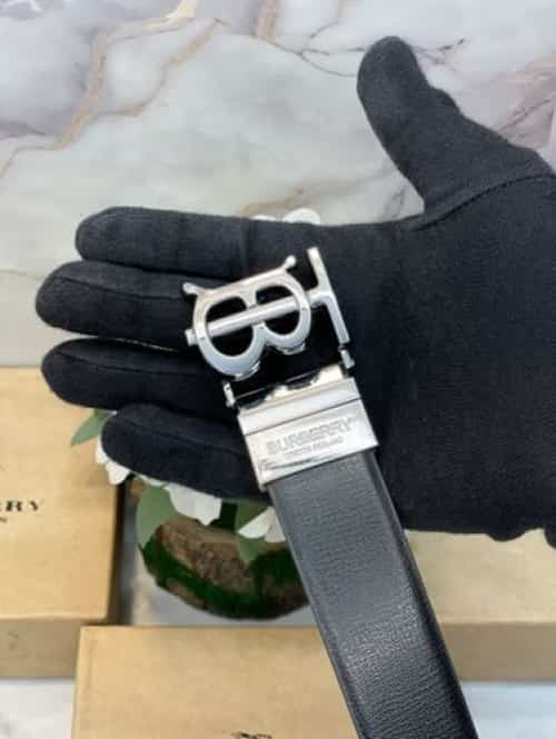 BURB-3RRY PREMIUM QUALITY REVERSIBLE BELT WITH OG BOX BB-712