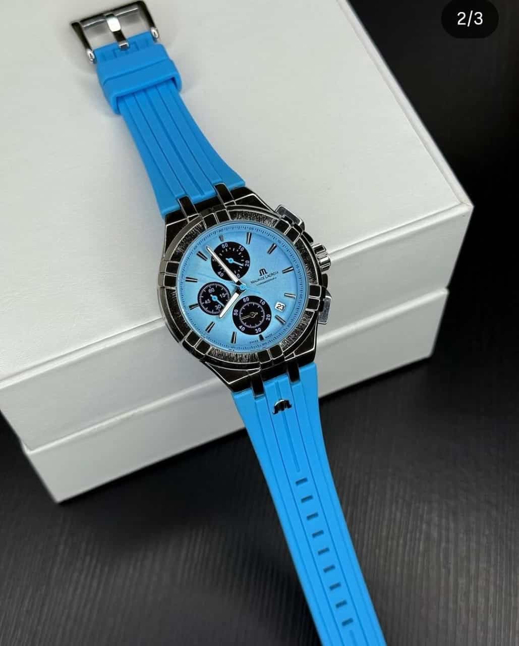 MAURICE LACROIX leather allw