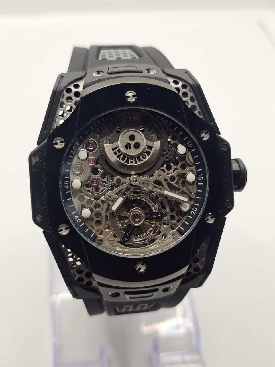 HUBLOT LEATHER BELT AUTO