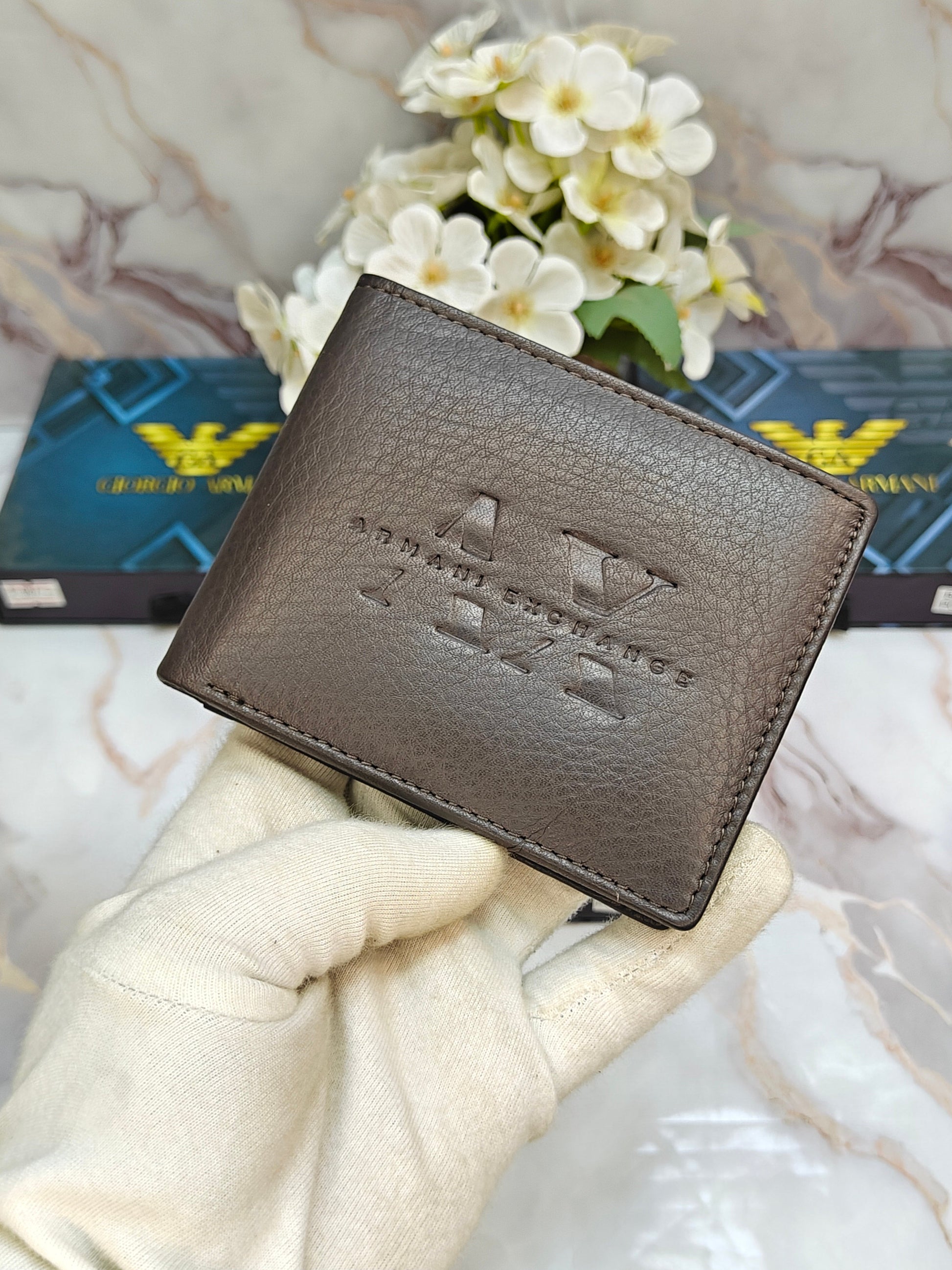 Ax.. @RM..ANI EXCHANGE PREMIUM QUALITY WALLET WITH OG BOX AX-118 SALE