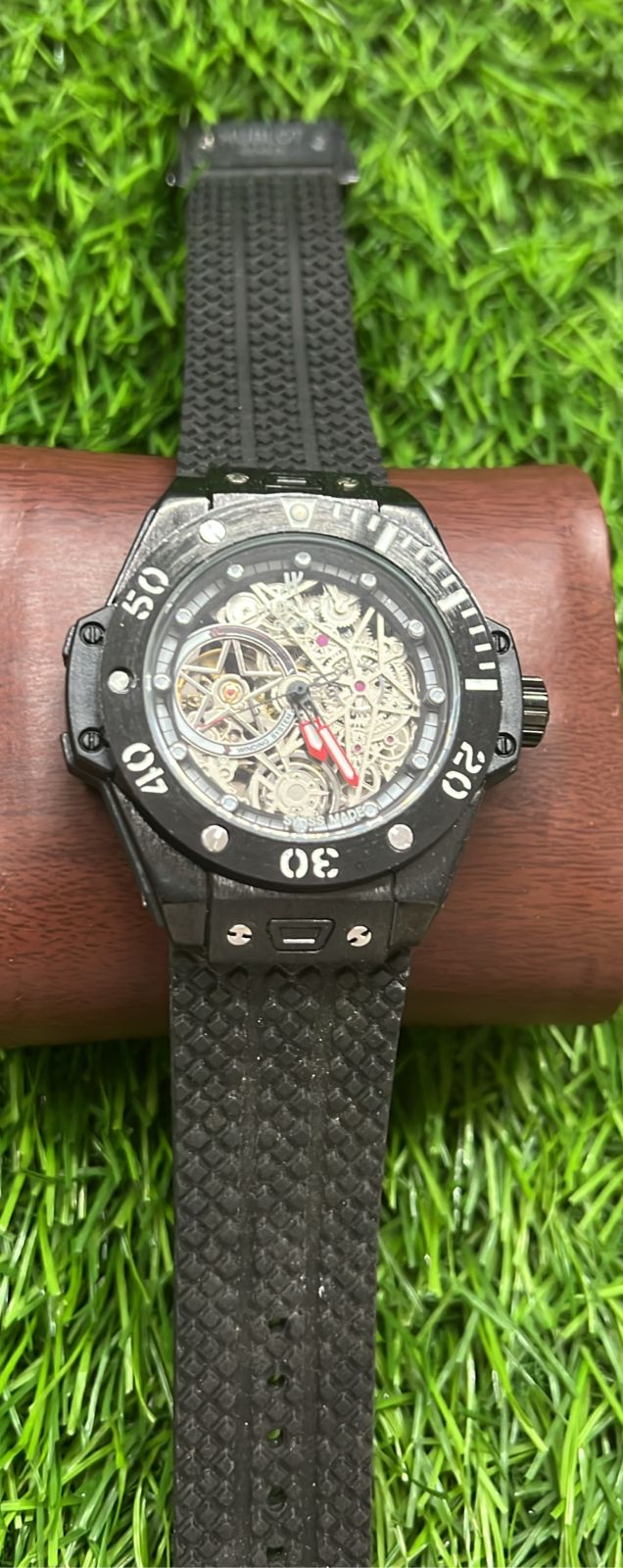 HUBLOT LEATHER BELT AUTO