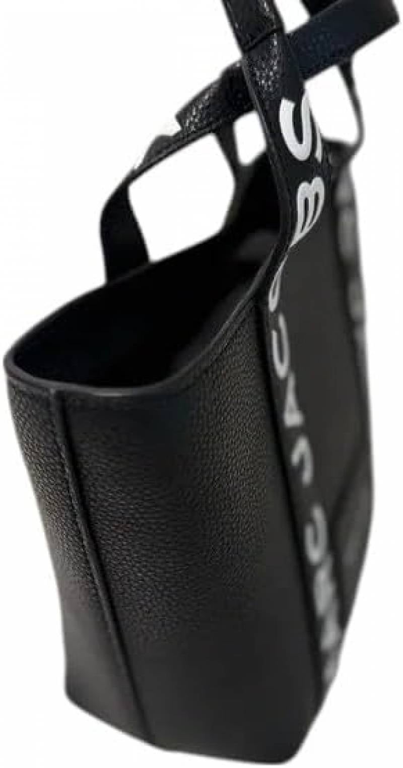 Marc Jacobs Small Pebble Leather Tote with Detachable Crossbody Strap Black