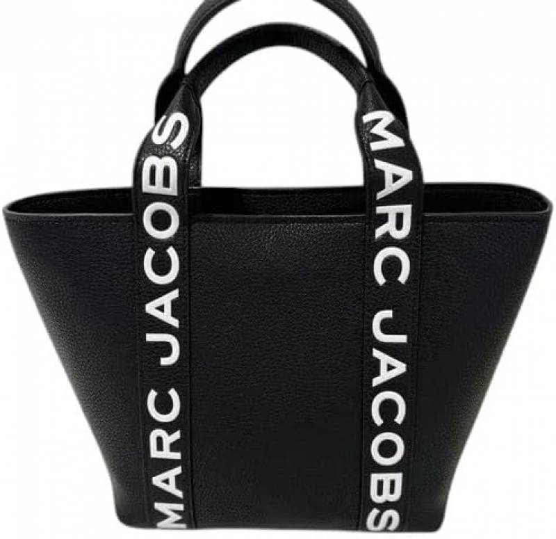 Marc Jacobs Small Pebble Leather Tote with Detachable Crossbody Strap Black