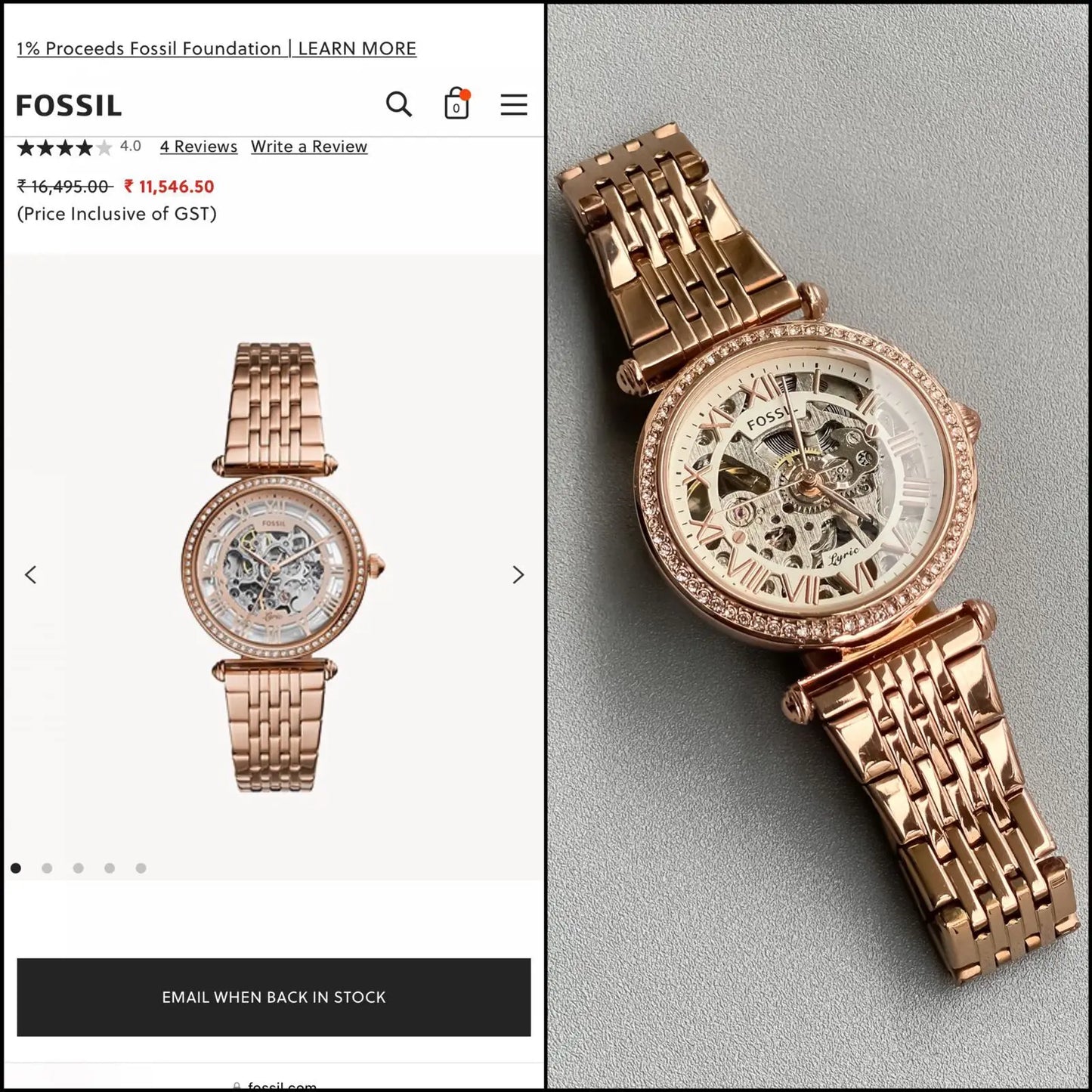 FOSSIL LEDIES AUTO