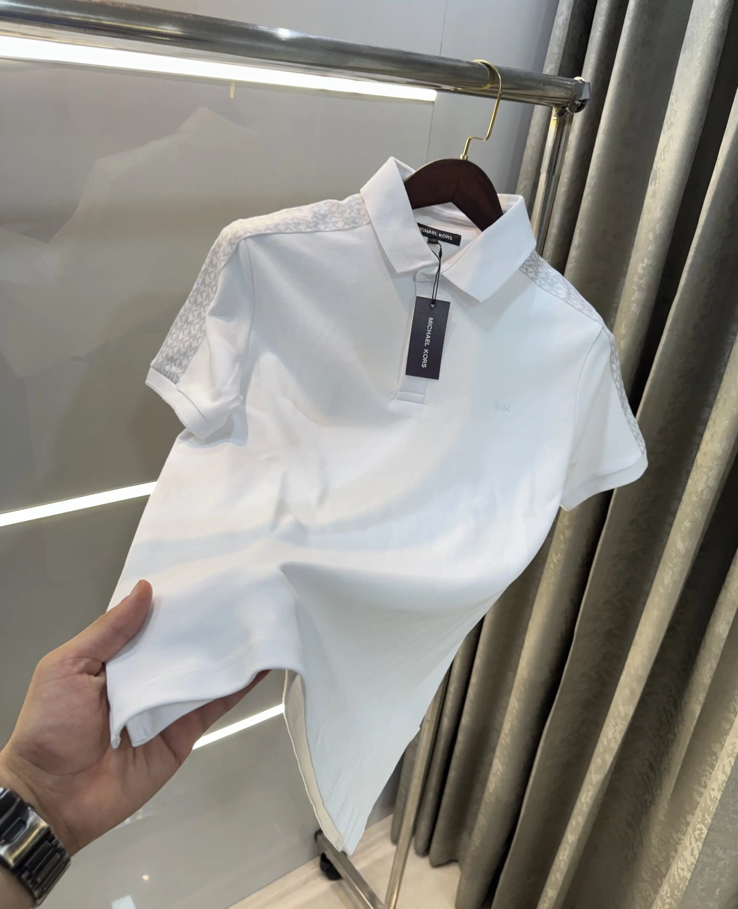 Michael Kors White Premium Polo T-shirt