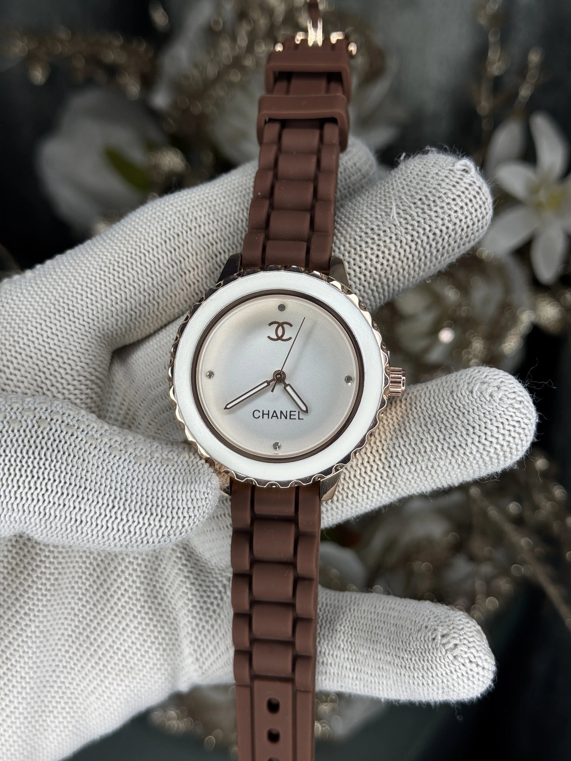 Chanel Paris Brown White Premium Ladies Watch