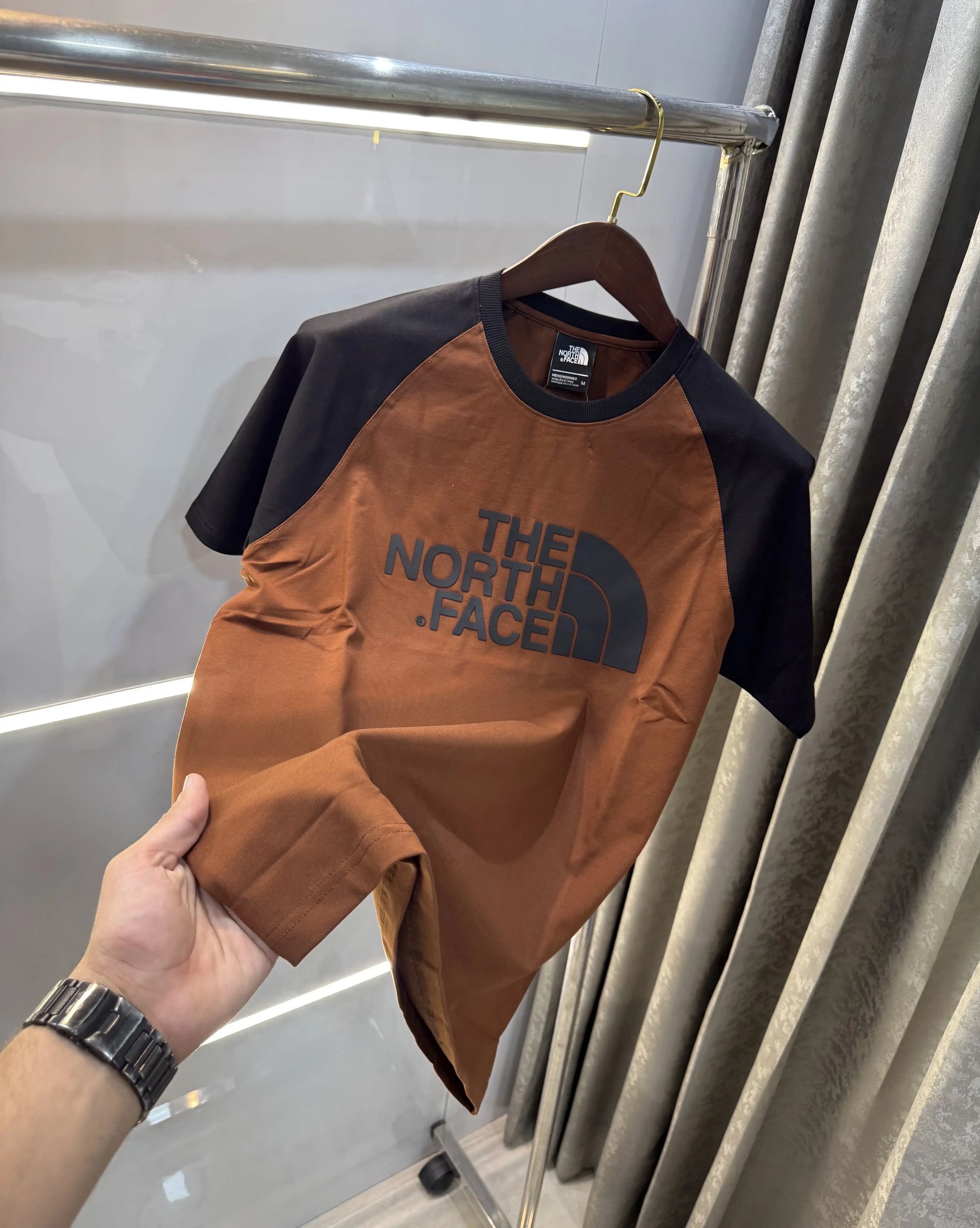 The North Face Brown Premium Oversized  T-Shirt