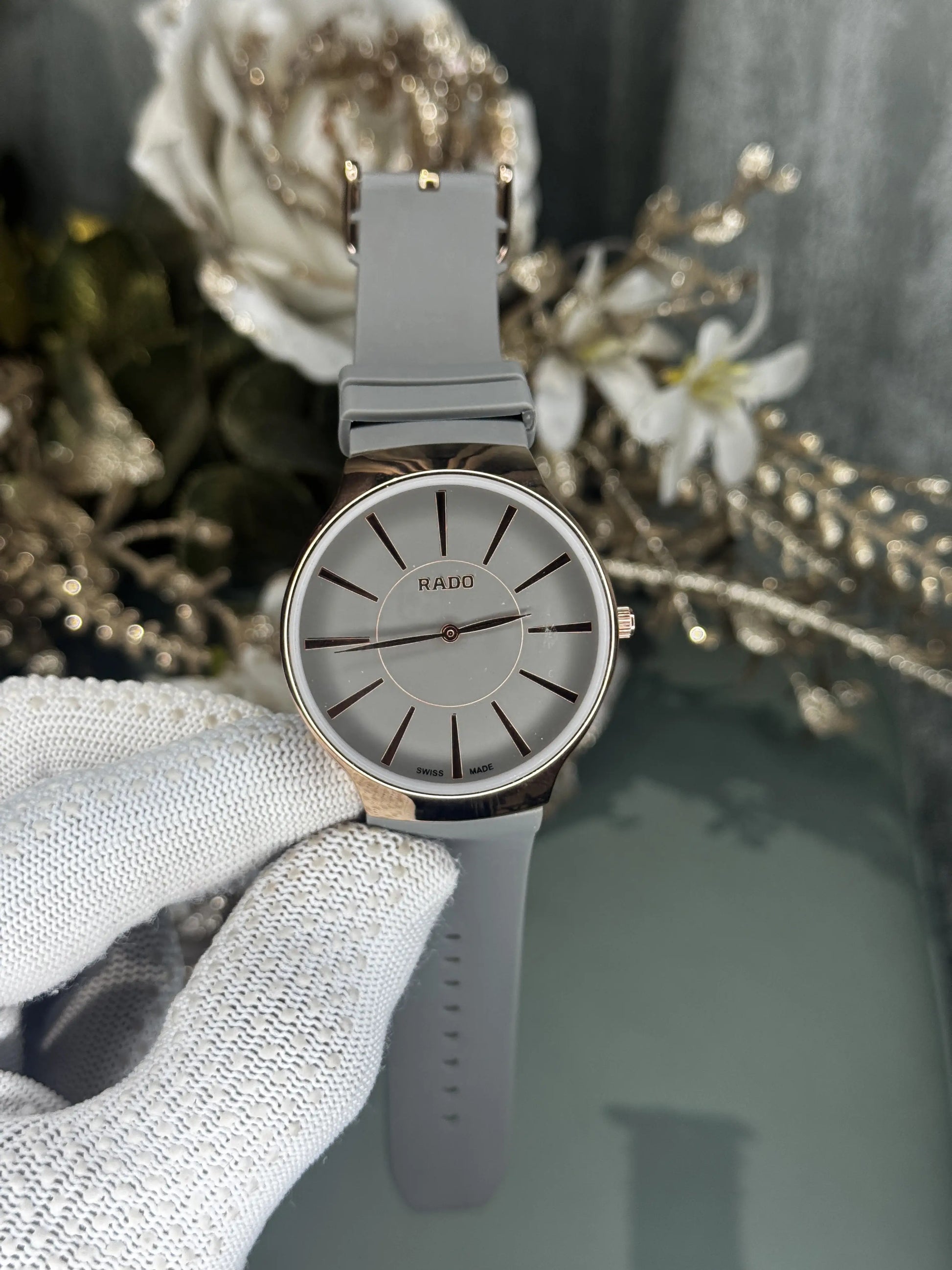 Rado Copper Grey Silicon Strap Premium Watch