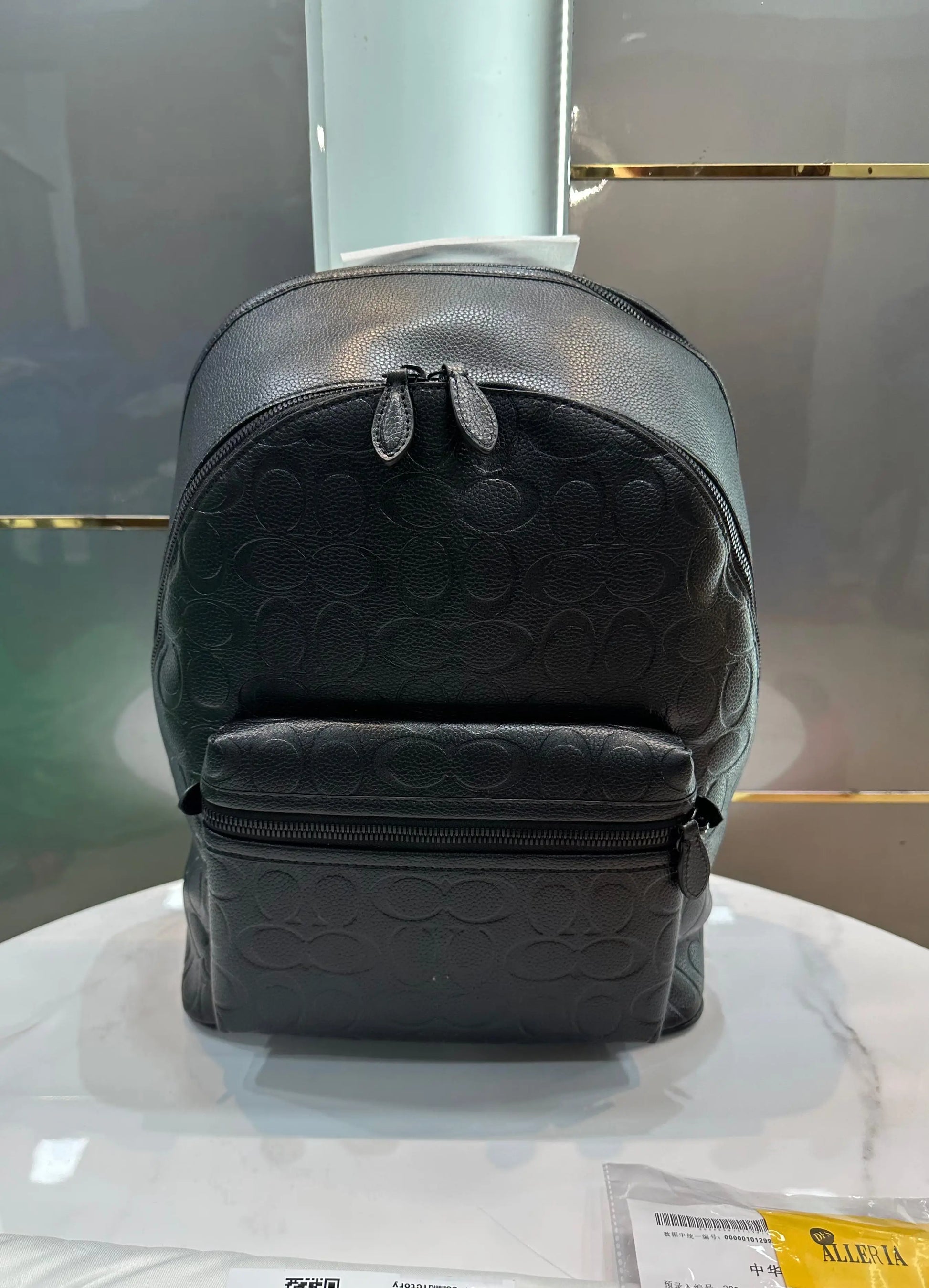 Coac h Black Monogram Luxury Imported BackPack