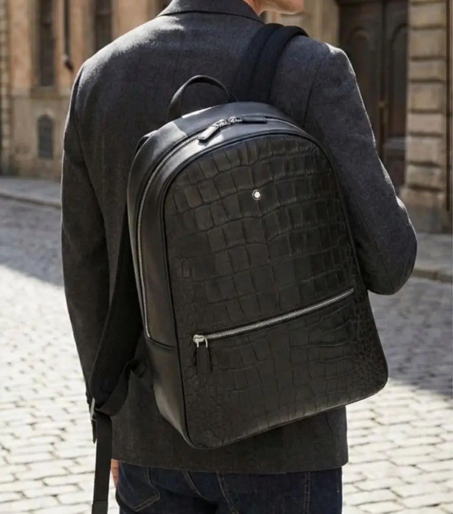 Mont Blan c Black Luxury Imported BackPack