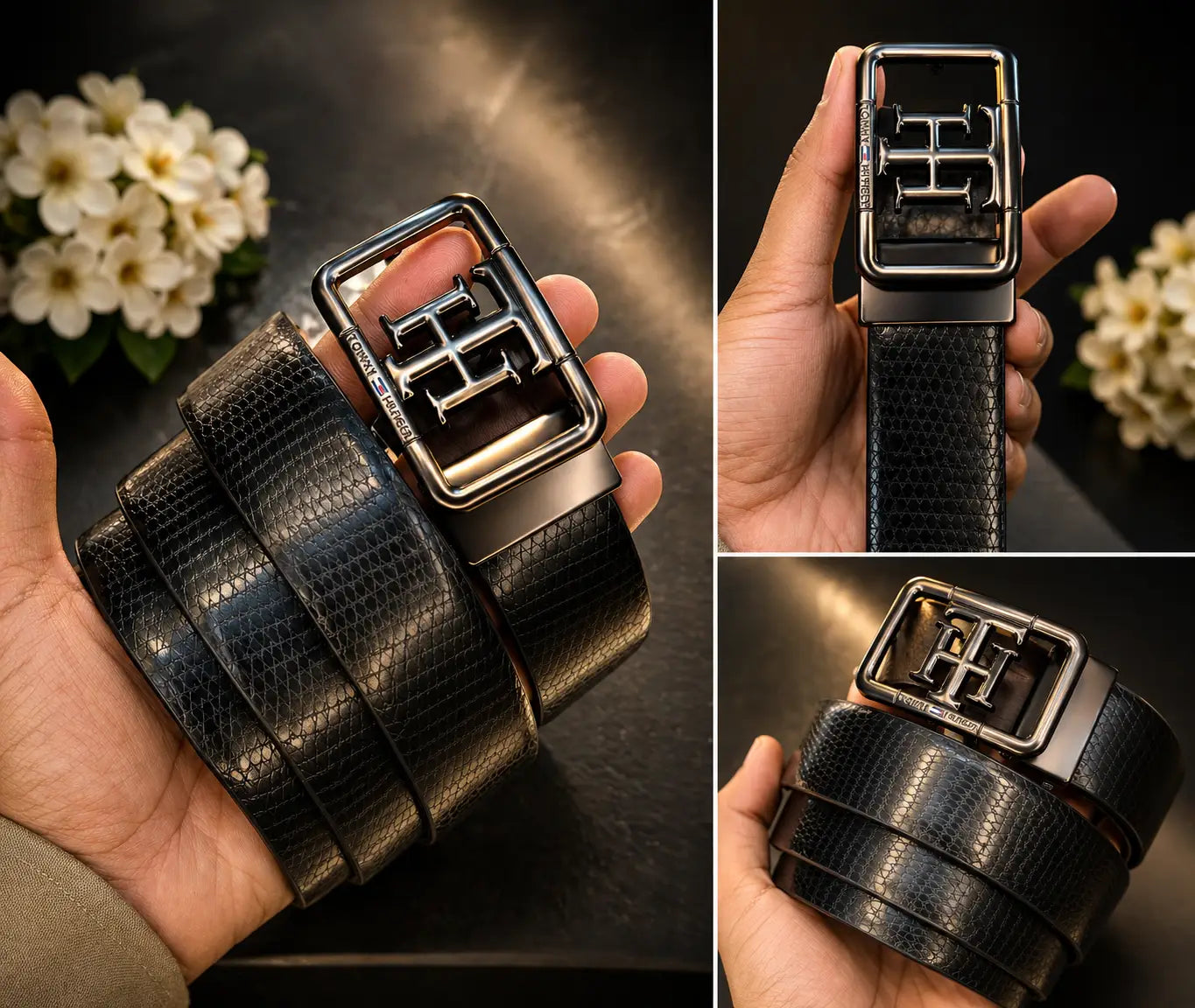 TOMMY HILFIGER PREMIUM QUALITY REVERSEABLE BELT WITH OG BOX TM-912
