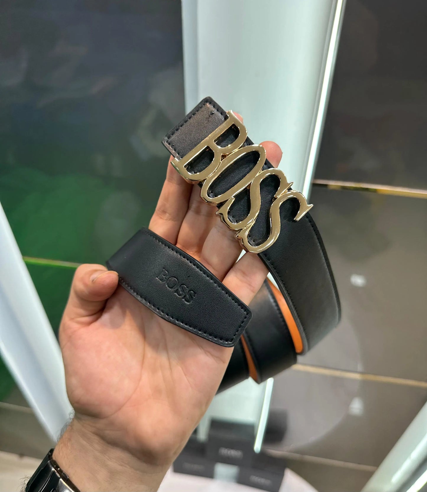Hugo Bos s Gold 002 Premium Imported Belt