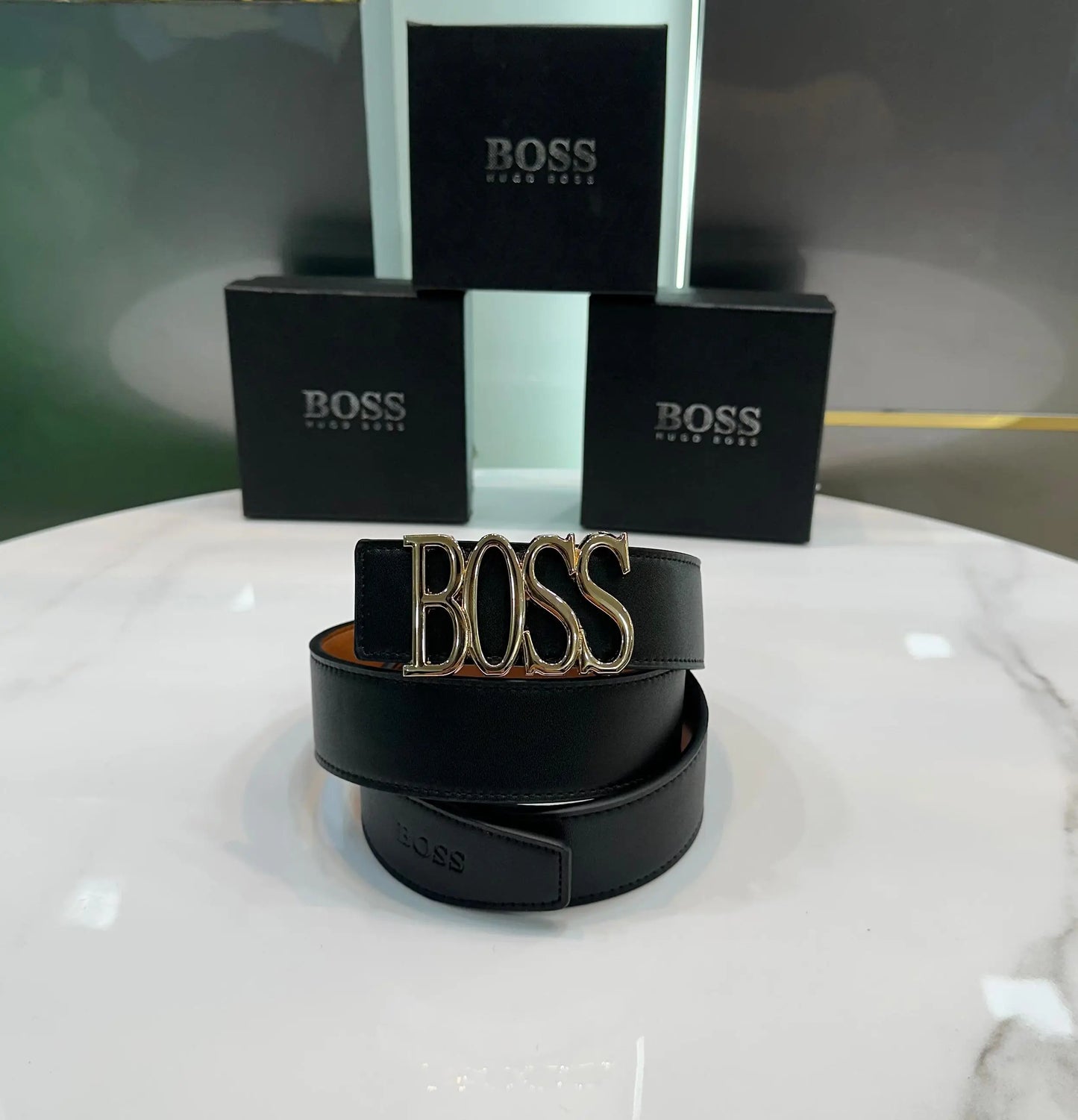 Hugo Bos s Gold 002 Premium Imported Belt