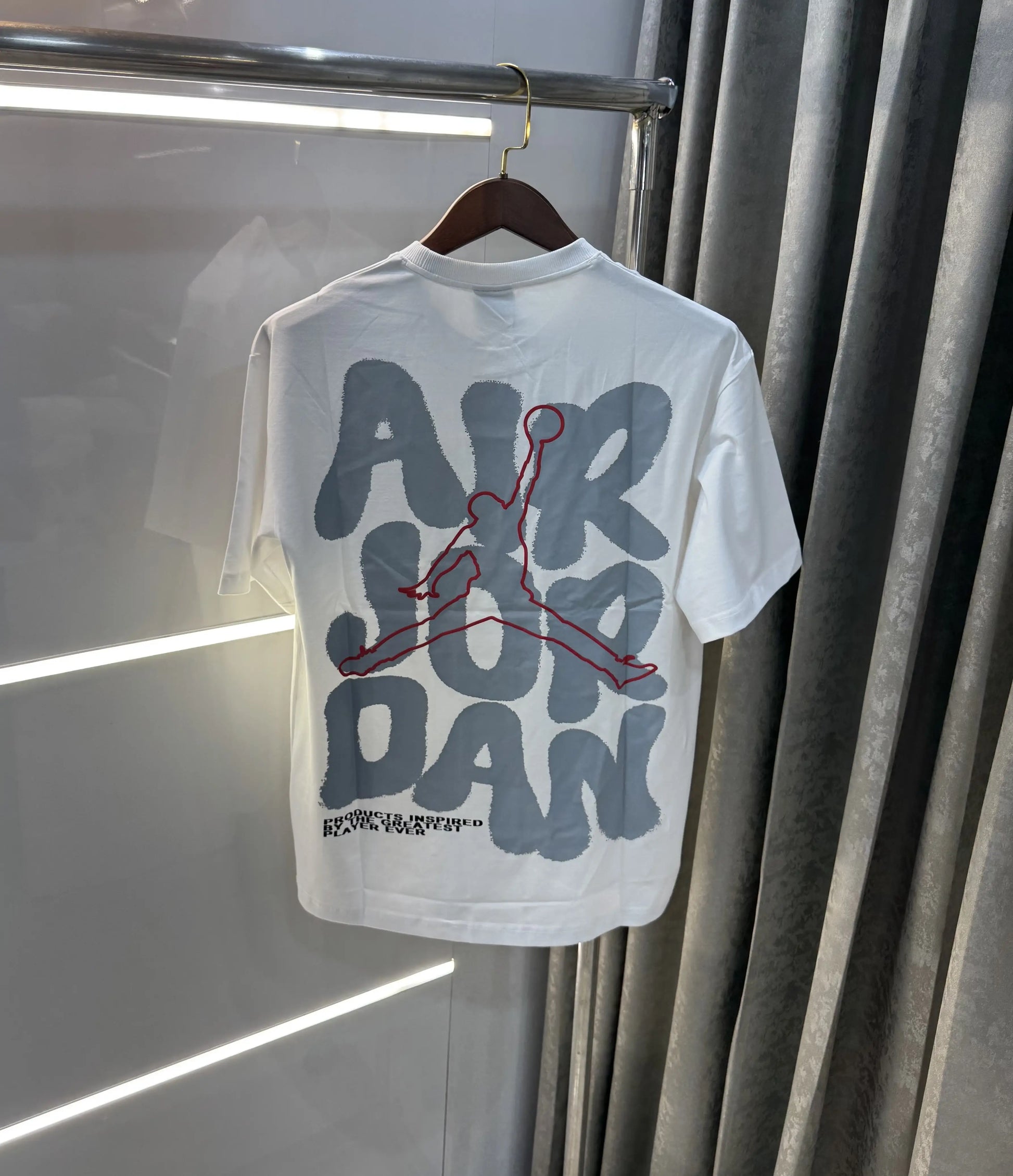 Air Jordan White Back Logo Imported Oversized T-Shirt