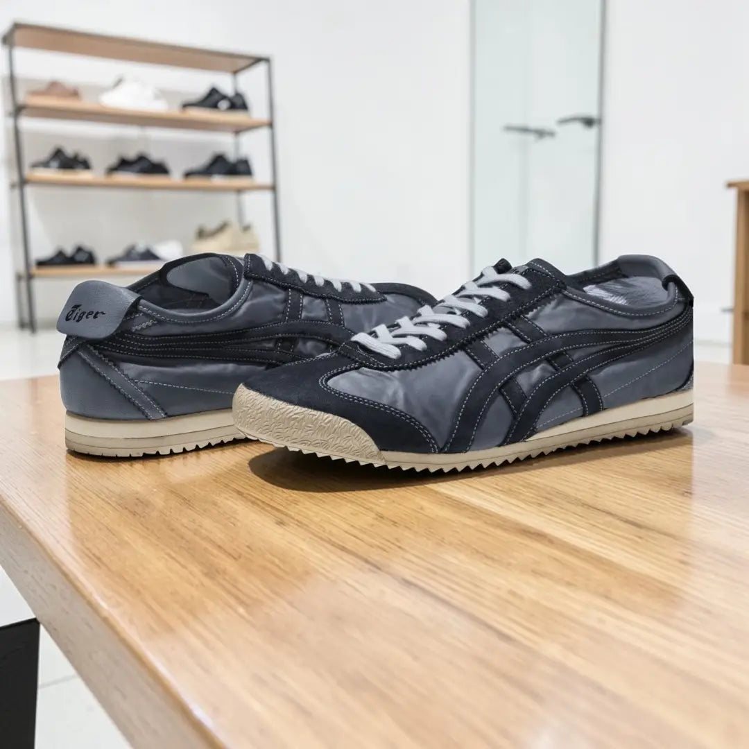 Onitsuka Tiger Mexico 66 Graphite Grey Nippon Made 7A Premium Sneakers (D-2048)