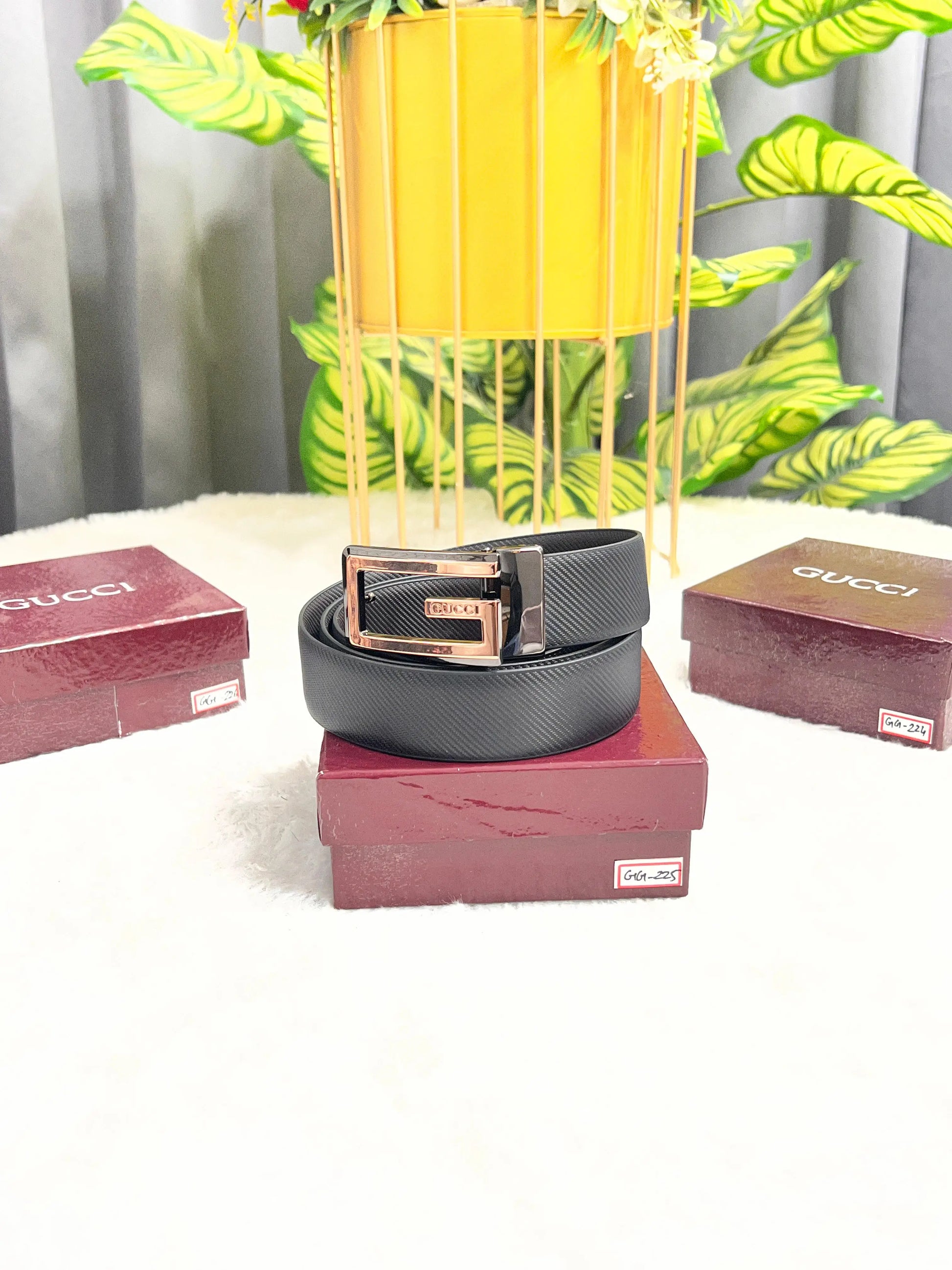 GG GUCCI PREMIUM QUALITY REVERSEABLE BELT WITH OG BOX GG-226