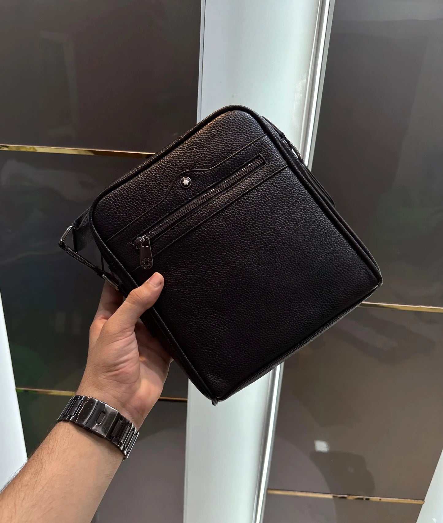 Mont Blan c Black Premium Imported Cross Body Bag