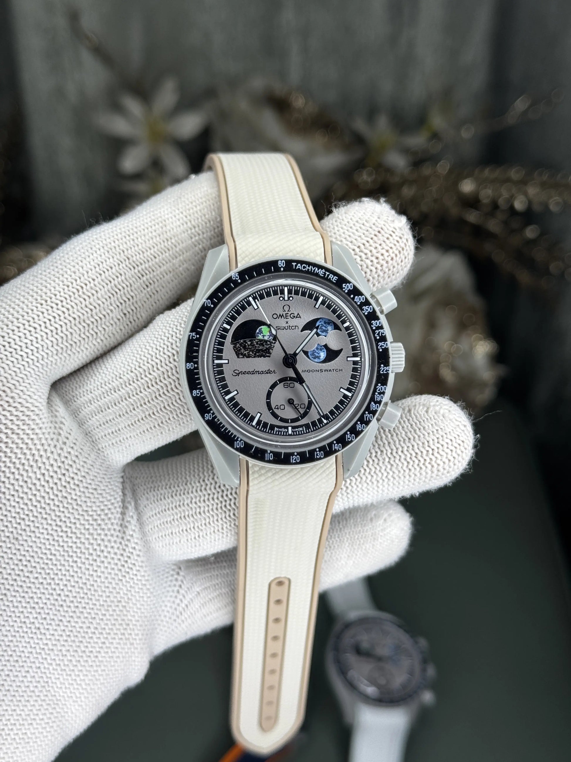 Omega x Swatch Beige Moonswatch Premium Watch