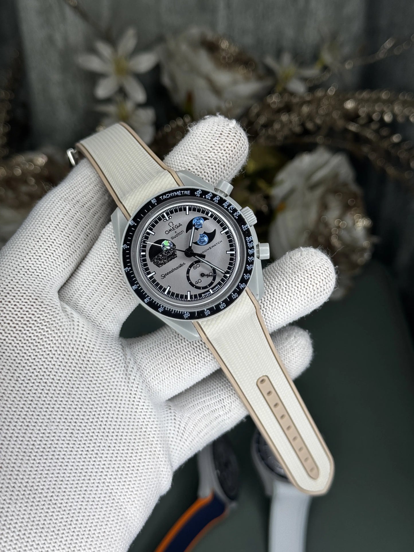 Omega x Swatch Beige Moonswatch Premium Watch