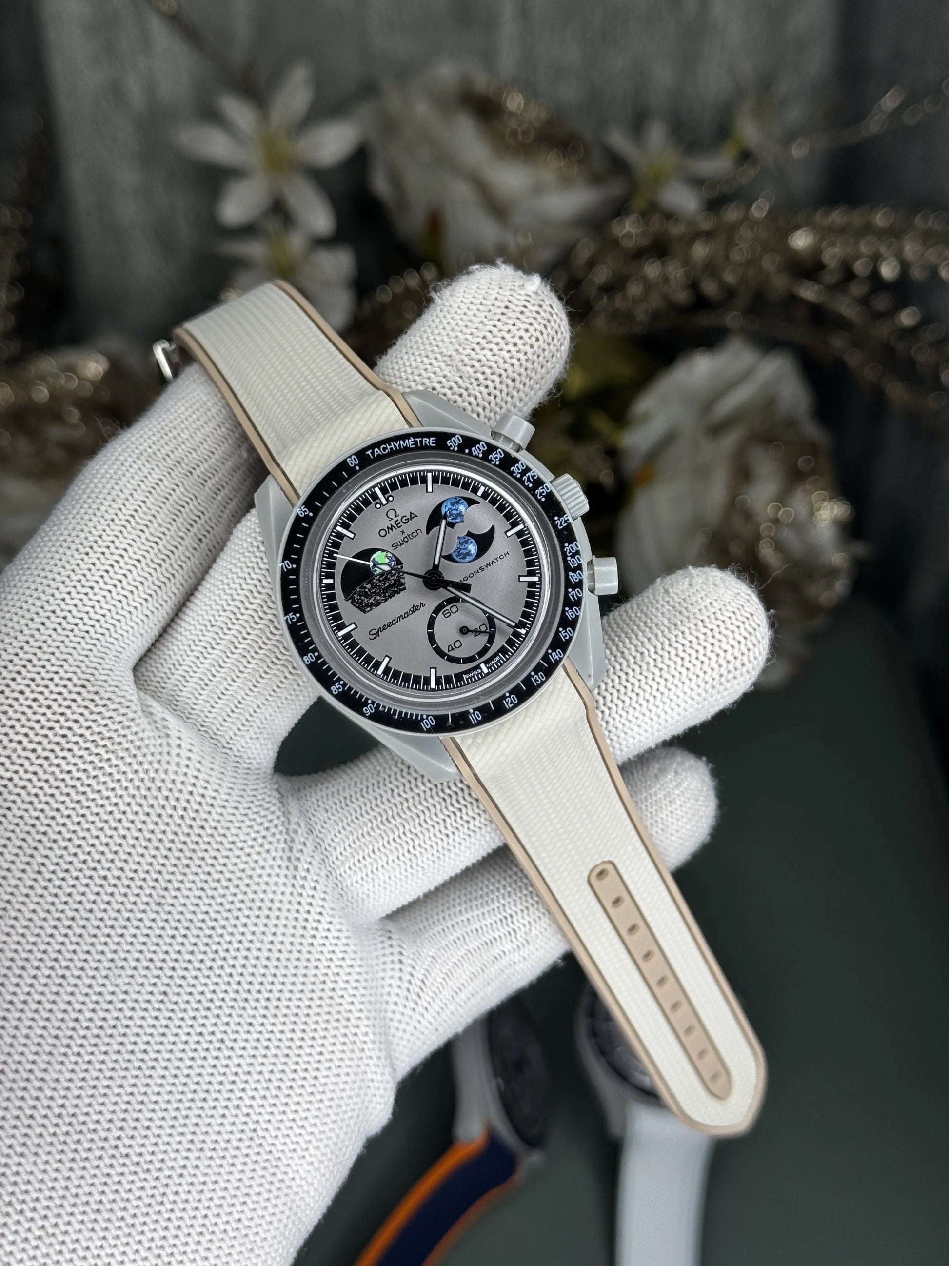 Omega x Swatch Beige Moonswatch Premium Watch