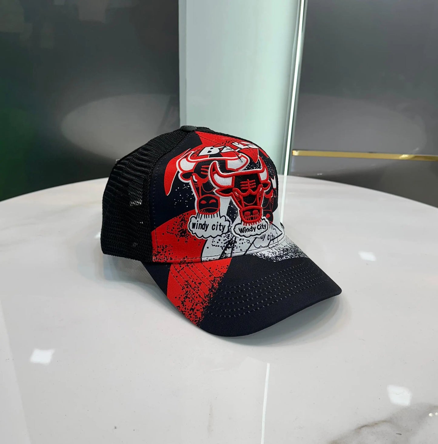 NBA Black Red (Chicago Bulls)001 Premium Imported Cap