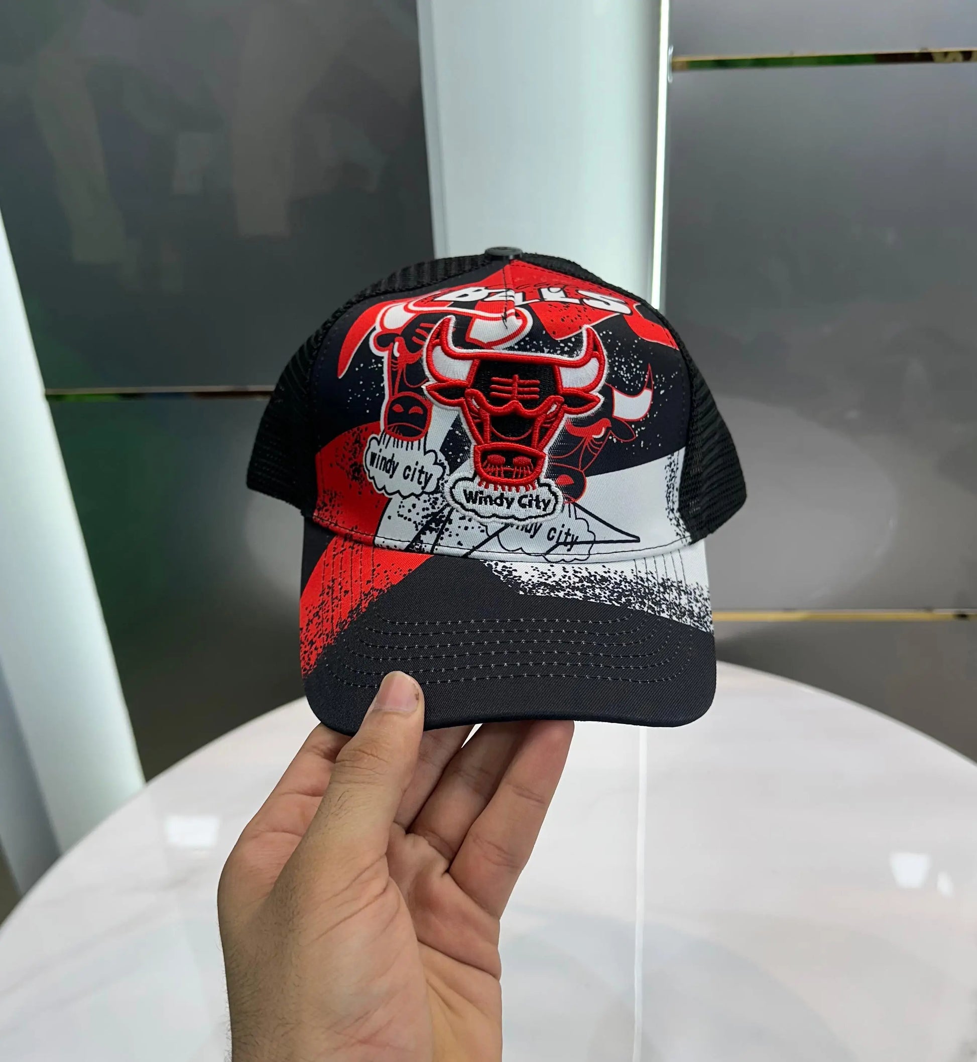 NBA Black Red (Chicago Bulls)001 Premium Imported Cap