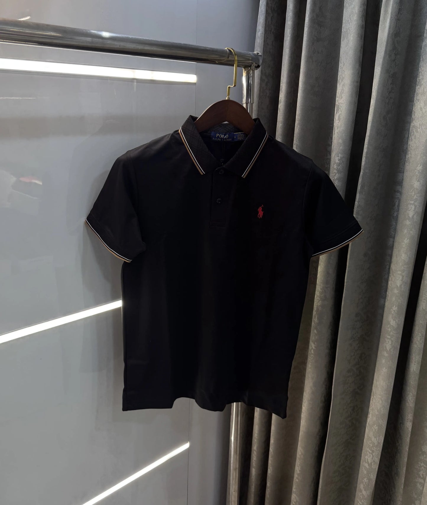 Ralph Lauren Black Embroidery Logo Premium Polo T-shirt With Box Packing