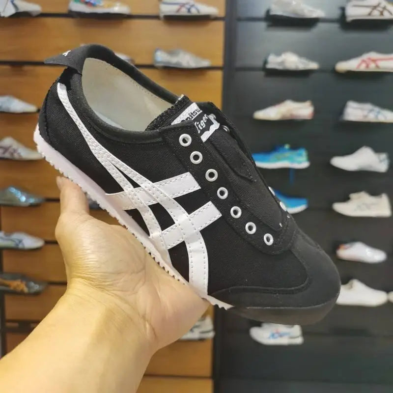 Onitsuk_a Tiger Mexico 66 Slip-On Black White Girls First Copy D-1866