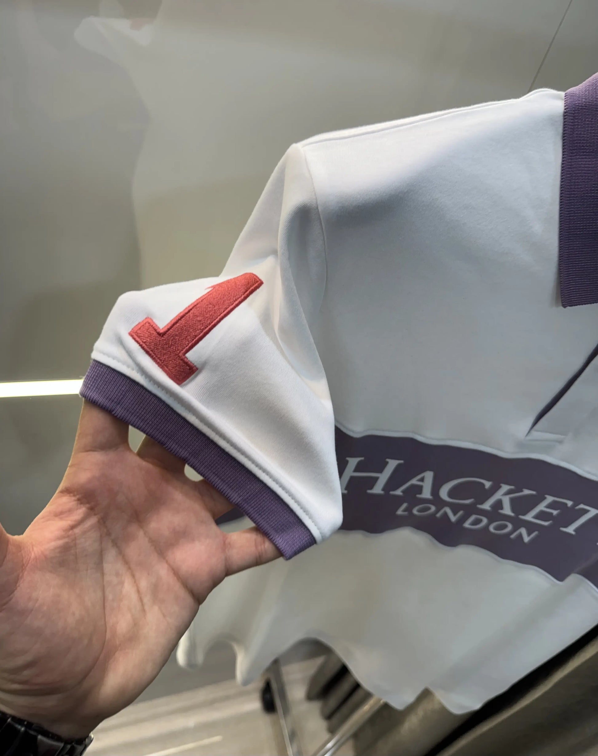 Hacket White Logo Work Premium Polo T-Shirt