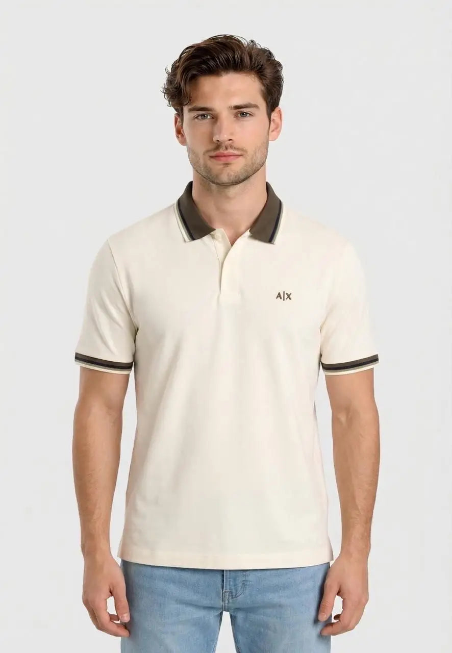 Arman i Exchange Cream Logo Work Premium Polo T-Shirt