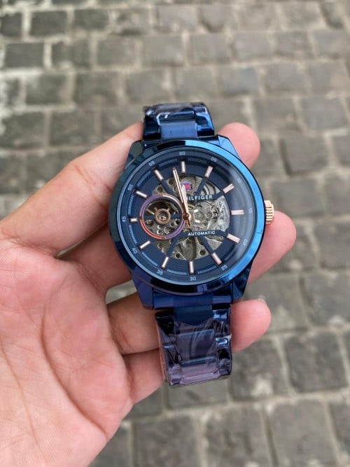 Tommy Hilfige r Automatic Chain Blue
