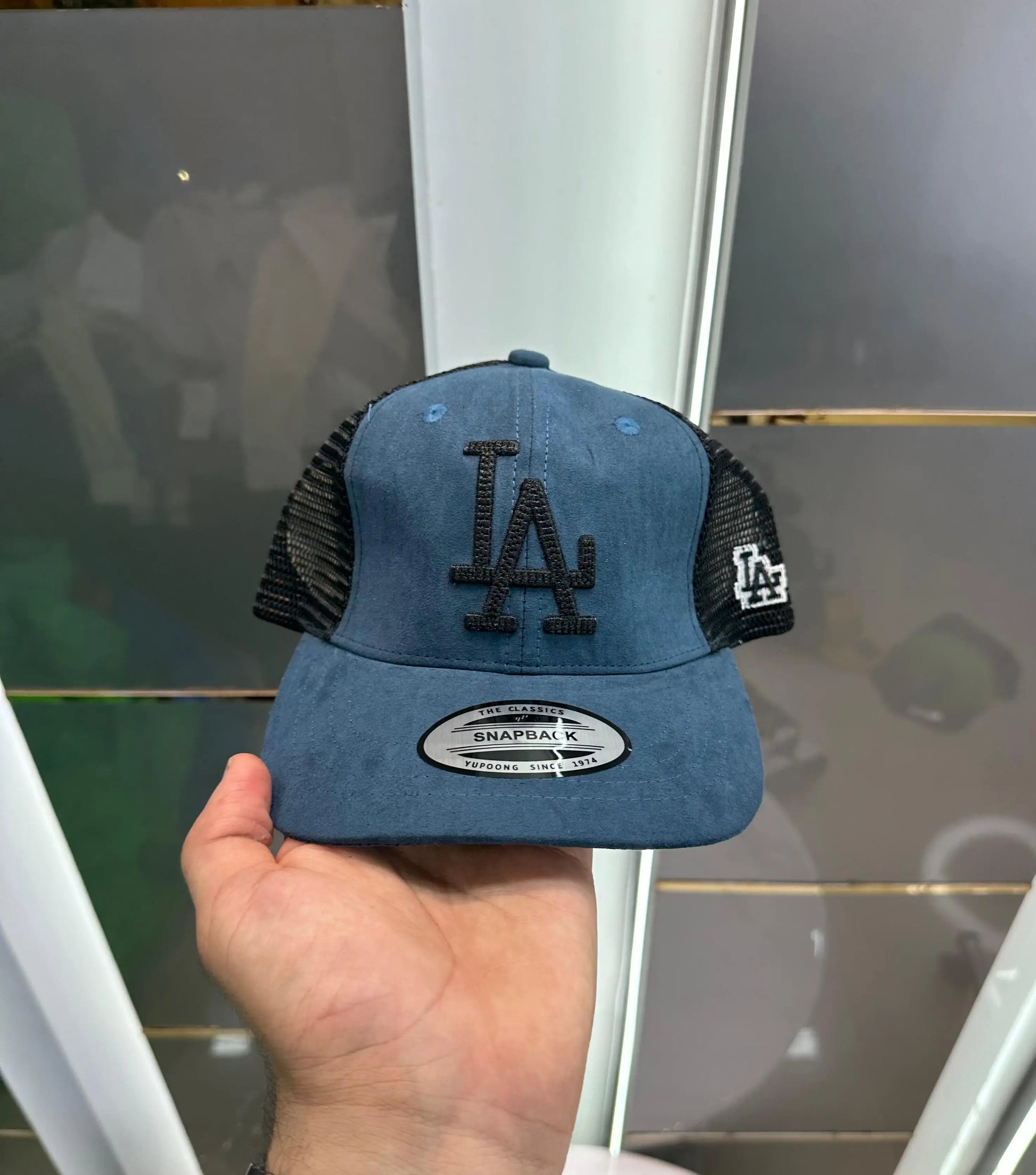 LA Blue (Suede) Premium Imported Cap