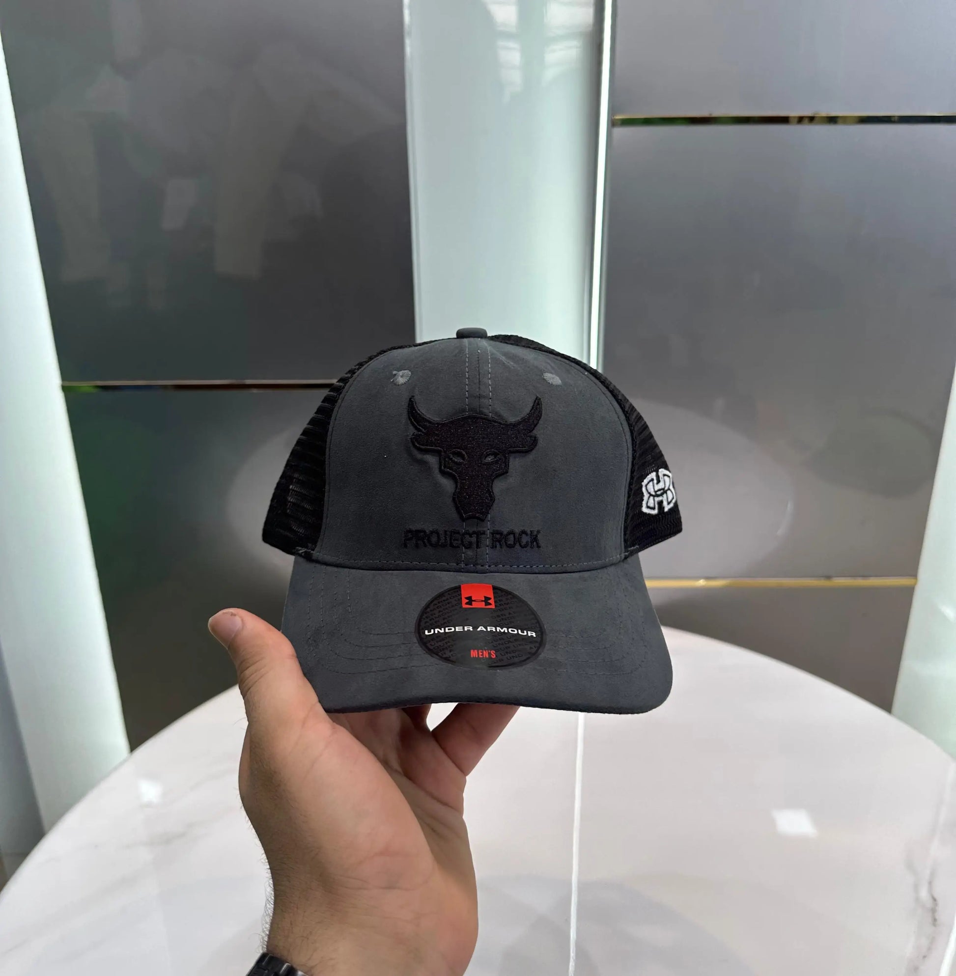 Under Armou r Grey (Suede) Premium Imported Cap