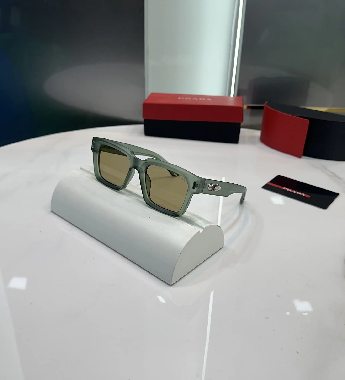 Prada Green Brown Premium Shades 3626